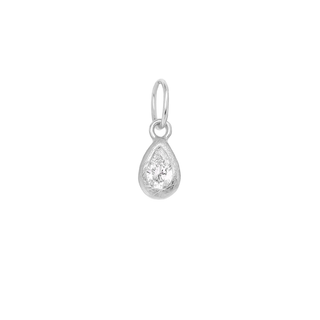 'Boulder' Pear Bezel Diamond Charm