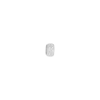 Small Diamond Pave Boulder Bead Charm