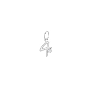 Number Charm with Diamond