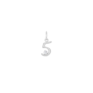Number Charm with Diamond