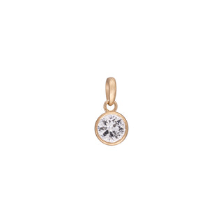 'Archive' No.17 White 1.17ct Round White Sapphire Charm
