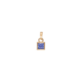 'Archive' No.22 Princess Cut 0.42ct Cornflower Purple Sapphire Charm