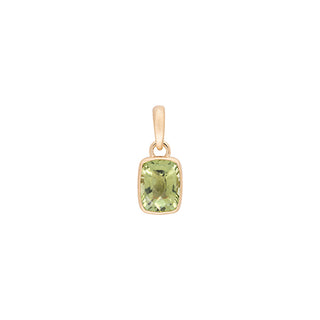 'Archive' No.06 Candy Apple Green Cushion Tourmaline Charm - Anne Sportun Fine Jewellery