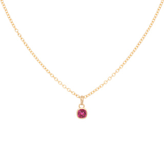 No. 26 'Archive' 5mm Cushion Burmese Ruby Necklace
