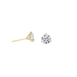 Round Lab Diamond Classic Prong Stud Earrings - Anne Sportun Fine Jewellery