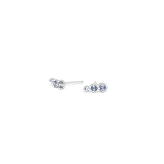 Mini 'Festival' Blue Sapphire Climber Earring - Anne Sportun Fine Jewellery