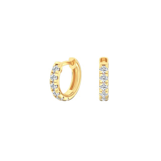 0.50ct Round Cut Lab Diamond Mini Huggies