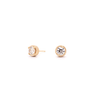 One of a Kind 0.87ct Old European Diamond 'Festival' Studs - Anne Sportun Fine Jewellery
