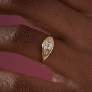Empire Baguette Diamond Matte Ring
