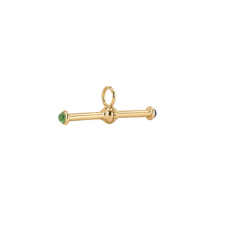 Emerald & Sapphire Equilibrium T-Bar Pendant
