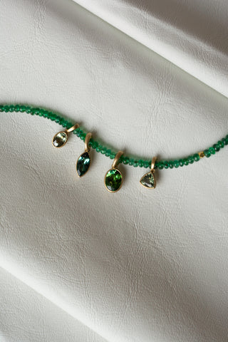'Archive' No.04 Soft Green Sapphire Charm - Anne Sportun Fine Jewellery
