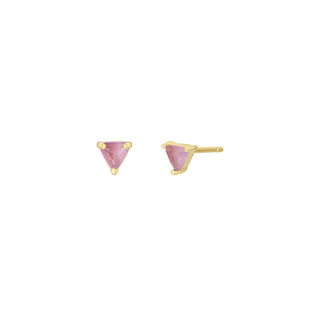 Amethyst Mini Energy Gem Studs | Gold Plated