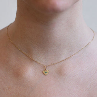Valerie Emerald Heart Charm | Emerald - Anne Sportun Fine Jewellery