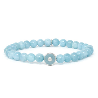 Enamel Evil Eye Amazonite Bracelet