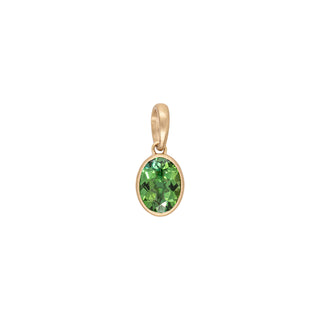 'Archive' No.02 Spring Green Oval Tourmaline Charm - Anne Sportun Fine Jewellery