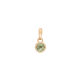 'Archive' No.05 Apple Green Round Sapphire Charm - Anne Sportun Fine Jewellery