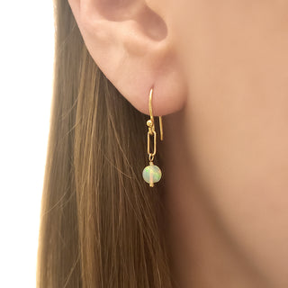 *Limited Edition* Opal Paperclip Drop Earrings