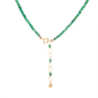 *Limited Edition* Smooth Emerald Beaded Necklace - Anne Sportun Fine Jewellery