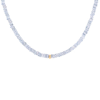 *Limited Edition* Light Periwinkle Blue Sapphire Beaded Necklace - Anne Sportun Fine Jewellery