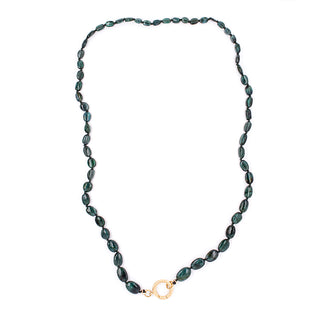 Charm Clasp Indicolite Blue Tourmaline Necklace - Anne Sportun Fine Jewellery