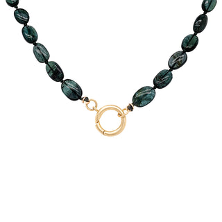 Charm Clasp Indicolite Blue Tourmaline Necklace - Anne Sportun Fine Jewellery