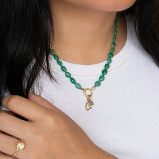 'Archive' No.04 Soft Green Sapphire Charm - Anne Sportun Fine Jewellery
