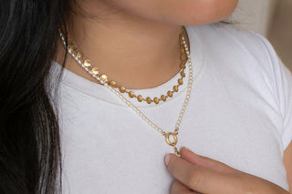 Oval Pearl Charm Clasp Necklace - Anne Sportun Fine Jewellery