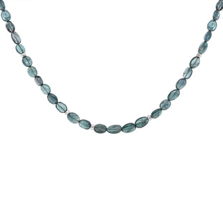 Candy Blue Tourmaline Beaded Necklace