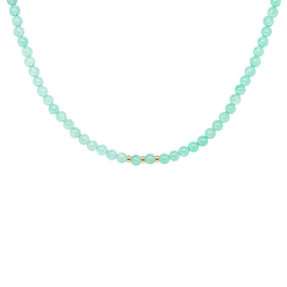 Sea-Glass Green Chrysoprase Beaded Necklace