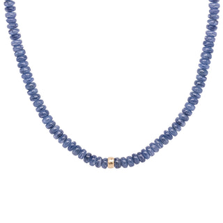 Denim Blue Kyanite Beaded Necklace