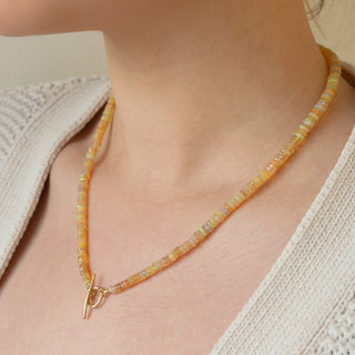*Limited Edition* Yellow Ethiopian Opal Toggle Necklace
