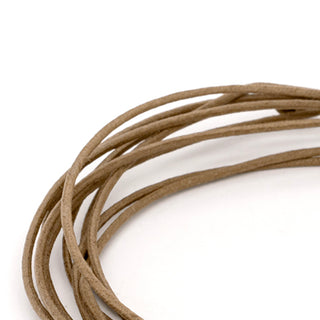 Linen Cord Four Hammered Disc Bracelet