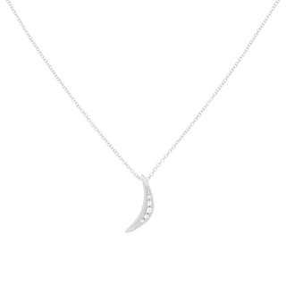 Pave Crescent Necklace