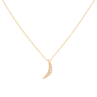 Pave Crescent Necklace