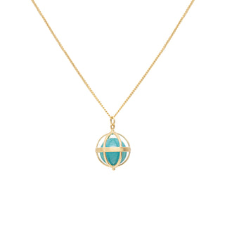 Amazonite Large Cage Necklace