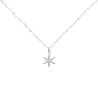 Diamond Center Star Necklace