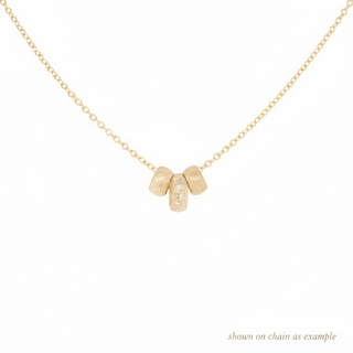 Medium Scattered Diamond Boulder Bead Charm