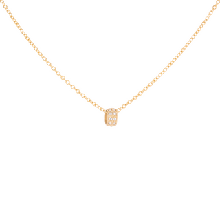 Diamond Pave 'Boulder' Bead Necklace