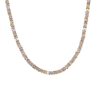 Scatter 5 Hammered Bead Natural Gemstone Necklace