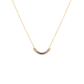 'Cove' Ombre Sapphire Arc Necklace