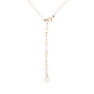 Oval Freshwater Rice Pearl Strand Necklace - Anne Sportun Fine Jewellery