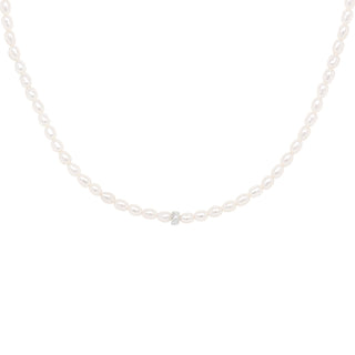 Oval Freshwater Rice Pearl Strand Necklace - Anne Sportun Fine Jewellery