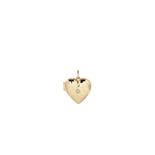 Lilou Diamond Heart Locket Charm