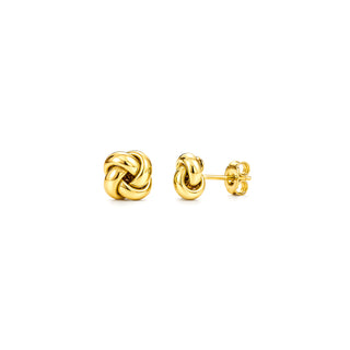 Gold Love Knot Earrings - Anne Sportun Fine Jewellery