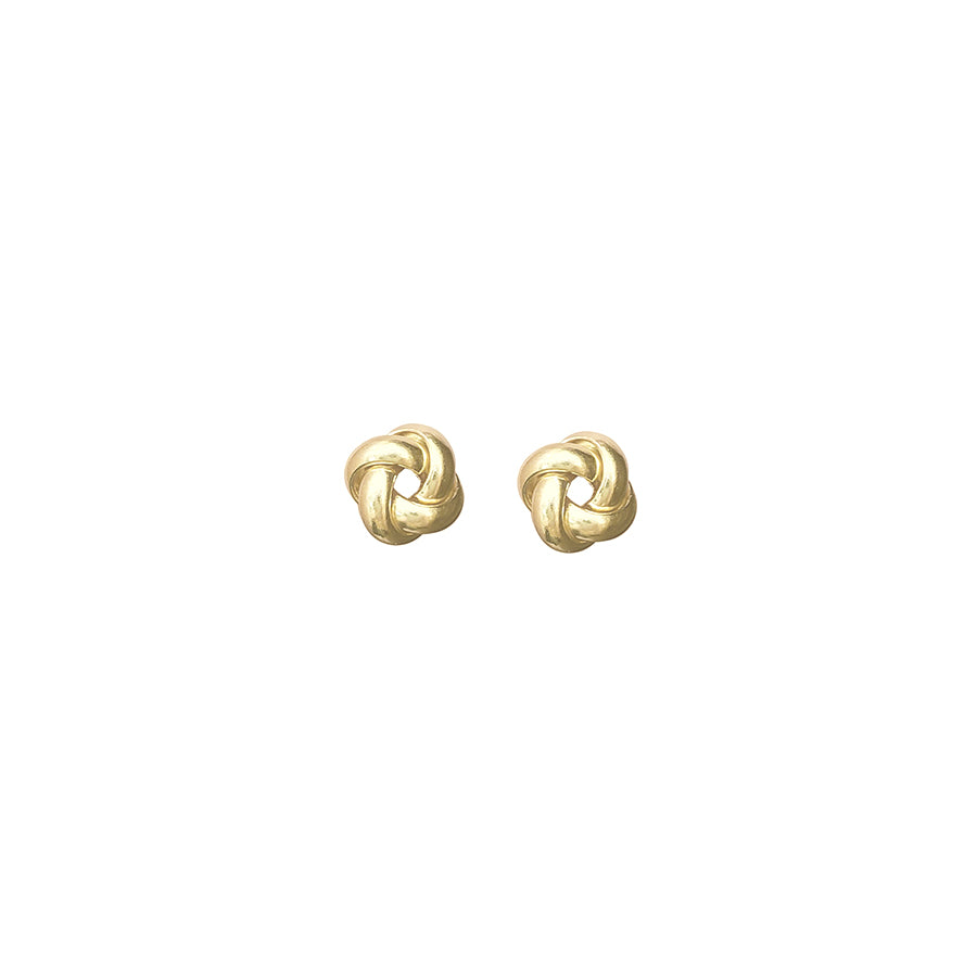 Gold Love Knot Earrings