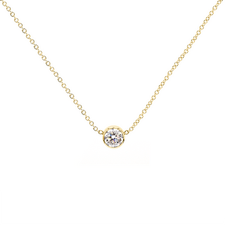 0.50ct Lab Diamond Bezel Set Necklace