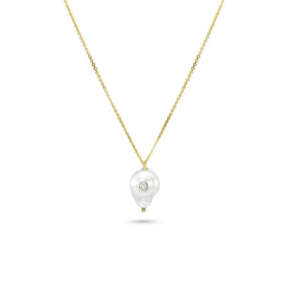 Diamond Set Baby Baroque Necklace