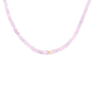 *One of a Kind* Light Pink Sapphire Beaded Necklace
