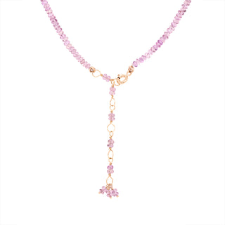 *One of a Kind* Dusty Rose Sapphire Beaded Necklace - Anne Sportun Fine Jewellery