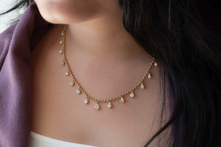 One-of-a-Kind Old Mine Cut “Festival” Diamond Necklace - Anne Sportun Fine Jewellery